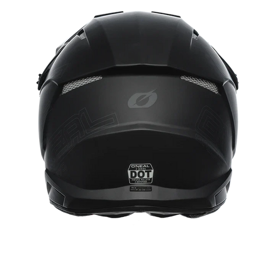 O'Neal 3 SRS Flat Black Helmet 2.0