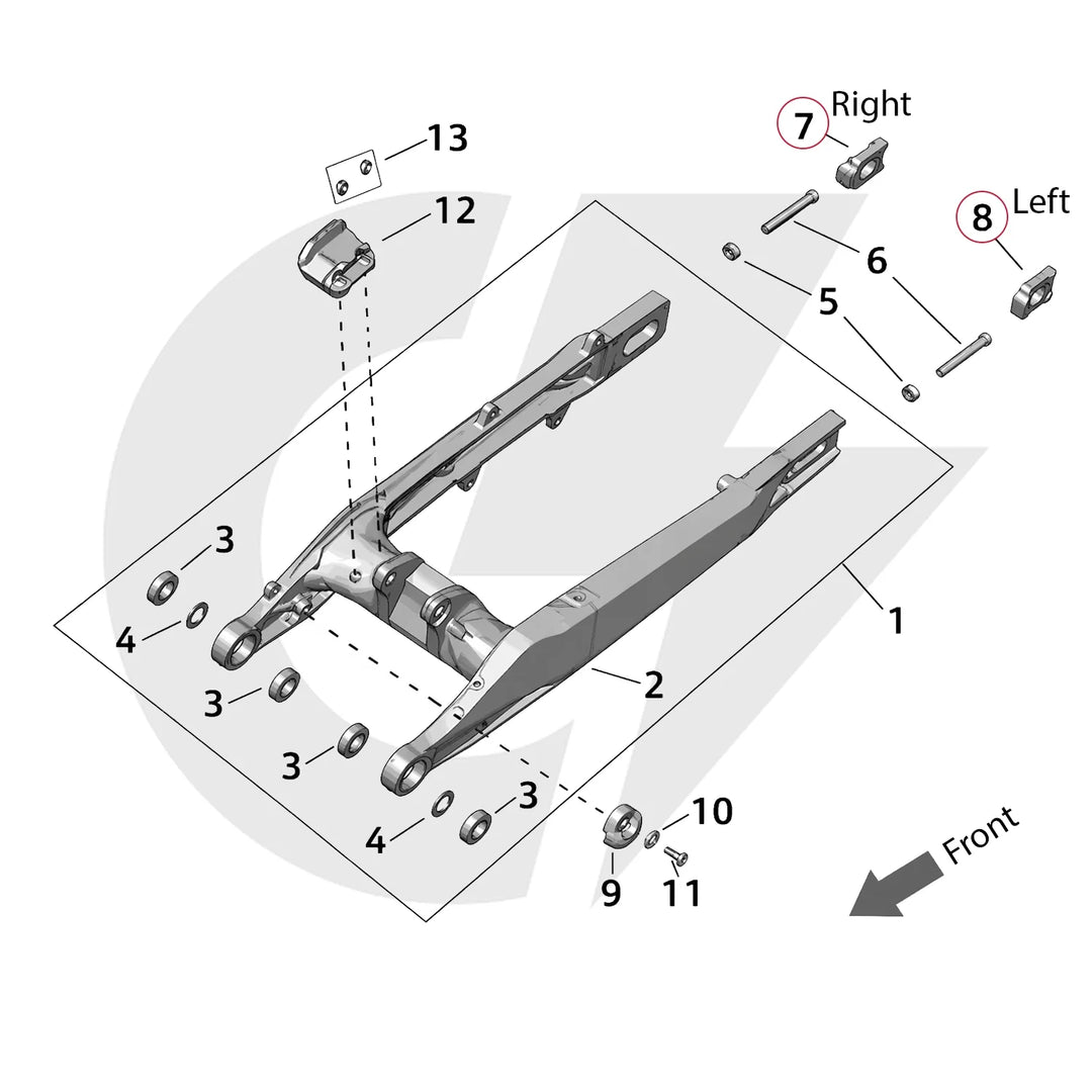 Surron Ultra Bee – Axle Chain Adjuster Block (Left / Right) | OEM