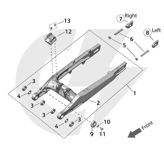 Surron Ultra Bee – Axle Chain Adjuster Block (Left / Right) | OEM